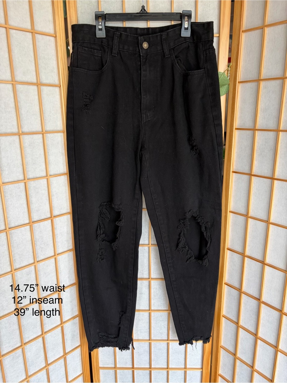SHEIN Black Women's Denim Jeans